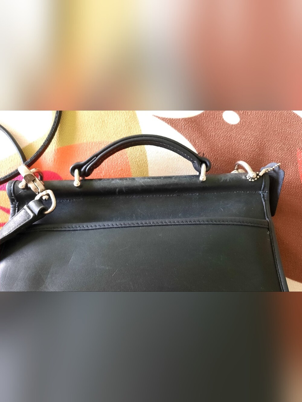 Coach Vintage Crossbody Willis 9927 and Tango 9049 2-for-1 Black Leather Purses - Picture 5 of 9